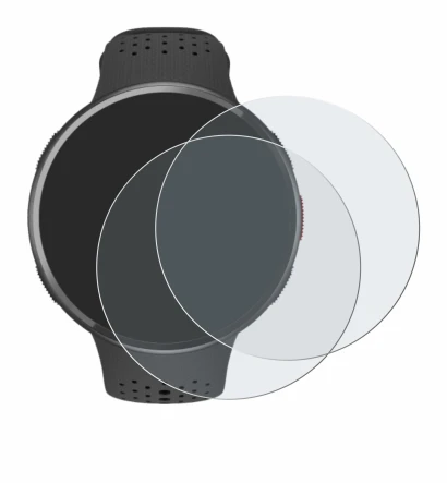 Immagine del dispositivo Polar Pacer Pro con un'ampia varietà di protezioni per lo schermo.