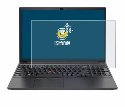 Immagine del dispositivo Lenovo ThinkPad E15 Gen 2 con un'ampia varietà di protezioni per lo schermo.