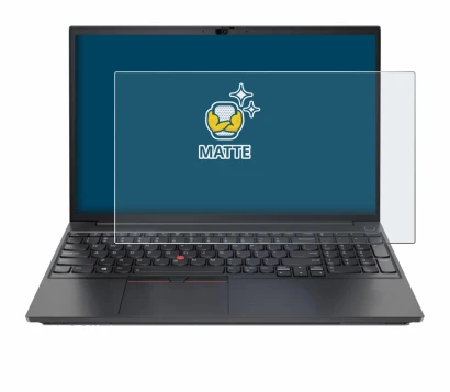 Immagine del dispositivo Lenovo ThinkPad E15 Gen 3 con un'ampia varietà di protezioni per lo schermo.