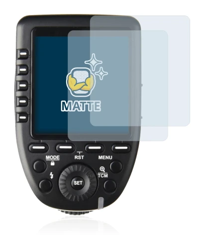 Immagine del dispositivo Godox XPro con un'ampia varietà di protezioni per lo schermo.