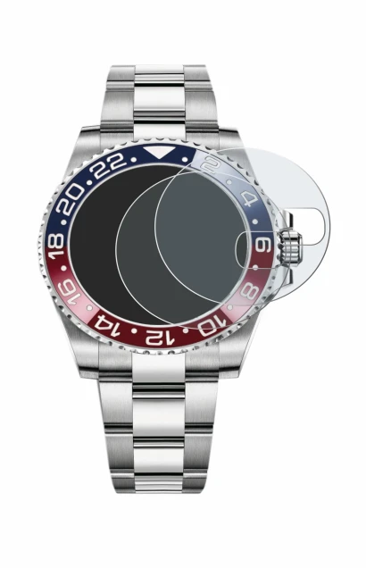 Immagine del dispositivo Rolex GMT-Master II con un'ampia varietà di protezioni per lo schermo.