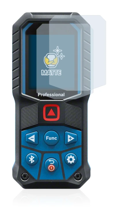 Immagine del dispositivo Bosch GLM 50-27 C con un'ampia varietà di protezioni per lo schermo.
