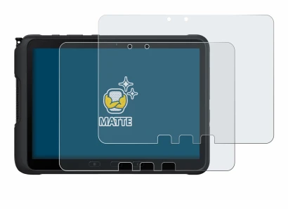 Immagine del dispositivo Samsung Galaxy Tab Active 4 Pro con un'ampia varietà di protezioni per lo schermo.