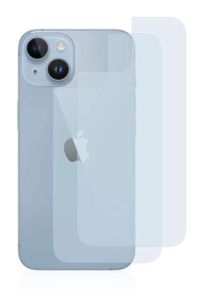 Immagine del dispositivo Apple iPhone 14 (Posteriore) con un'ampia varietà di protezioni per lo schermo.