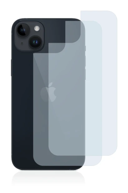 Immagine del dispositivo Apple iPhone 14 Plus (Posteriore) con un'ampia varietà di protezioni per lo schermo.