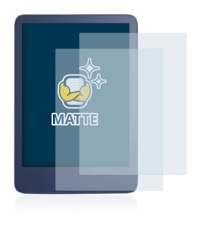 Immagine del dispositivo Amazon Kindle Reader 2022 con un'ampia varietà di protezioni per lo schermo.
