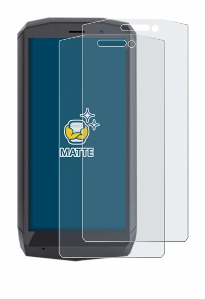 Immagine del dispositivo Cubot Pocket con un'ampia varietà di protezioni per lo schermo.