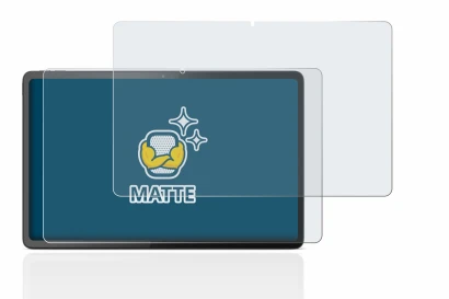 Immagine del dispositivo Lenovo Tab P11 Gen 2 con un'ampia varietà di protezioni per lo schermo.