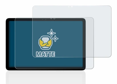 Immagine del dispositivo Google Pixel Tablet con un'ampia varietà di protezioni per lo schermo.