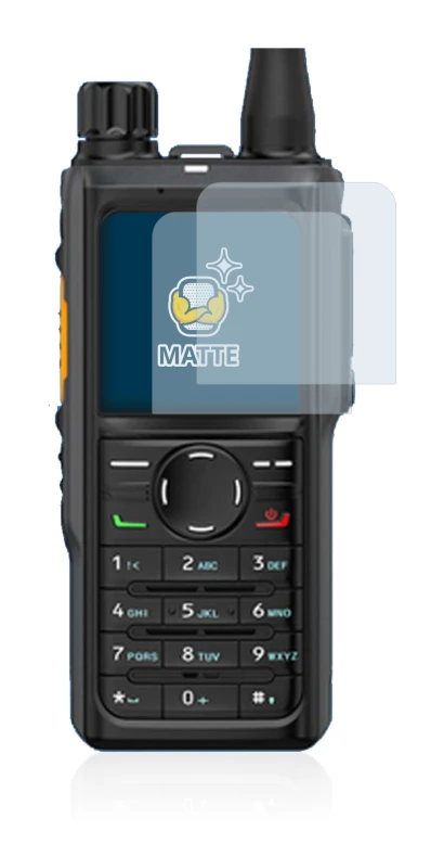 Immagine del dispositivo Hytera HP 685 con un'ampia varietà di protezioni per lo schermo.