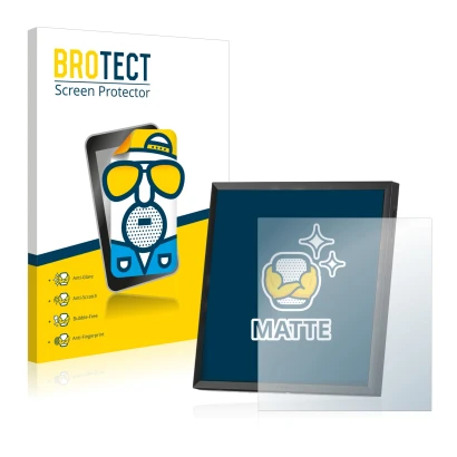 Parte frontale di una confezione del prodotto con il logo del marchio BROTECT. Accanto è raffigurato il dispositivo Divoom Pix