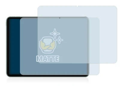 Immagine del dispositivo OnePlus Pad con un'ampia varietà di protezioni per lo schermo.