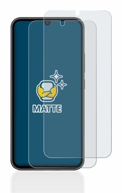 Immagine del dispositivo Samsung Galaxy A34 5G con un'ampia varietà di protezioni per lo schermo.