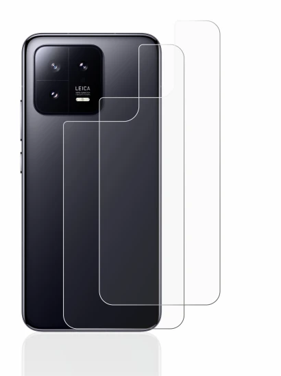 Immagine del dispositivo Xiaomi 13 (Posteriore) con un'ampia varietà di protezioni per lo schermo.