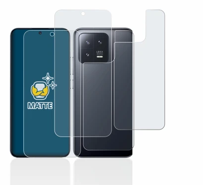 Immagine del dispositivo Xiaomi 13 (Fronte+Retro) con un'ampia varietà di protezioni per lo schermo.