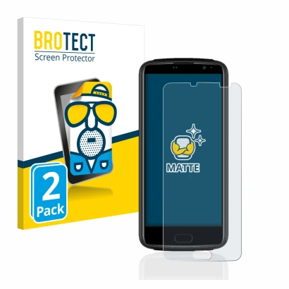 Parte frontale di una confezione del prodotto con il logo del marchio BROTECT. Accanto è raffigurato il dispositivo Beafon M7