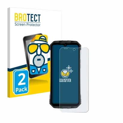 Parte frontale di una confezione del prodotto con il logo del marchio BROTECT. Accanto è raffigurato il dispositivo Doogee S10
