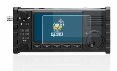 Immagine del dispositivo Xiegu X6100 HF-Transceiver con un'ampia varietà di protezioni per lo schermo.