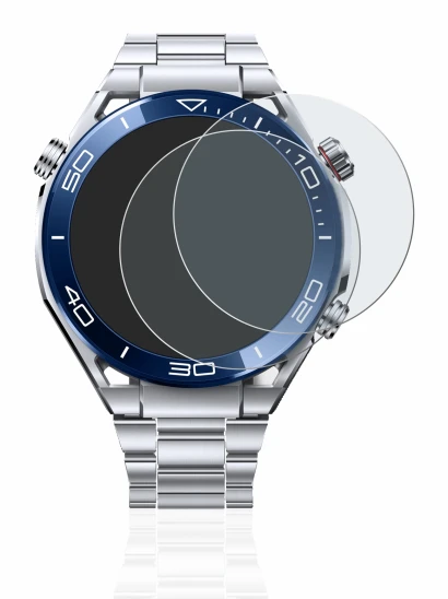 Immagine del dispositivo Huawei Watch Ultimate (48.5 mm) con un'ampia varietà di protezioni per lo schermo.