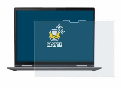 Immagine del dispositivo Lenovo ThinkPad X1 Yoga Gen 8 14" con un'ampia varietà di protezioni per lo schermo.