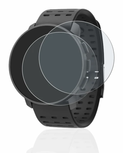 Immagine del dispositivo Suunto 9 Peak Pro con un'ampia varietà di protezioni per lo schermo.