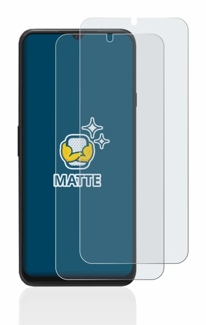 Immagine del dispositivo Cubot P80 con un'ampia varietà di protezioni per lo schermo.