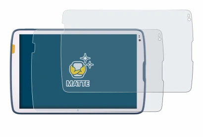 Immagine del dispositivo Zebra ET40 10.1" con un'ampia varietà di protezioni per lo schermo.