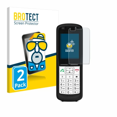 Parte frontale di una confezione del prodotto con il logo del marchio BROTECT. Accanto è raffigurato il dispositivo Unify Open
