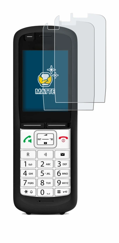 Immagine del dispositivo Unify OpenScape DECT Phone R6 con un'ampia varietà di protezioni per lo schermo.
