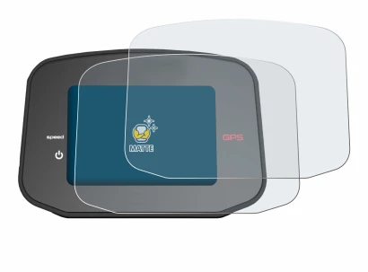 Immagine del dispositivo PowaKaddy CT8 GPS con un'ampia varietà di protezioni per lo schermo.