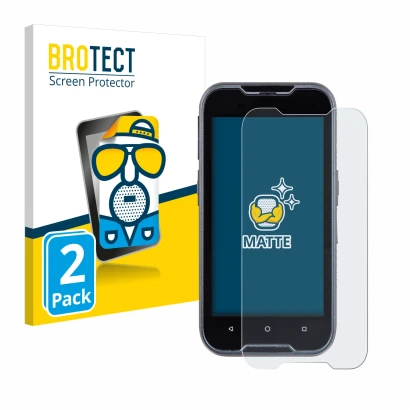 Parte frontale di una confezione del prodotto con il logo del marchio BROTECT. Accanto è raffigurato il dispositivo Datalogic 