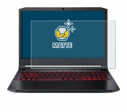 Immagine del dispositivo Acer Nitro 5 Gaming 15,6" con un'ampia varietà di protezioni per lo schermo.