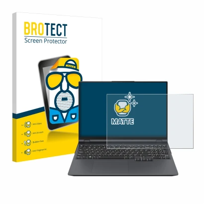 Parte frontale di una confezione del prodotto con il logo del marchio BROTECT. Accanto è raffigurato il dispositivo Lenovo Leg