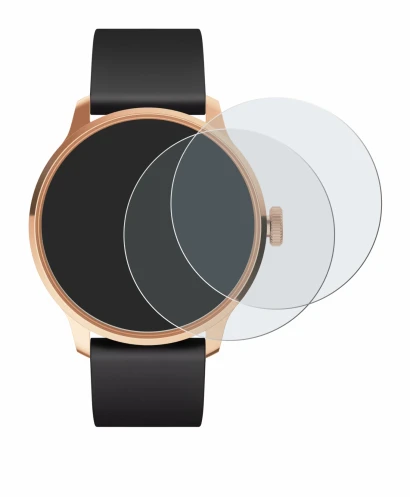 Immagine del dispositivo Withings ScanWatch Light con un'ampia varietà di protezioni per lo schermo.