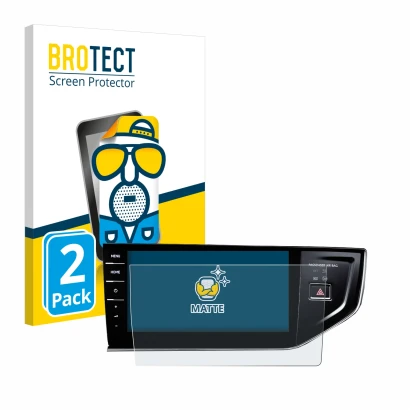 Parte frontale di una confezione del prodotto con il logo del marchio BROTECT. Accanto è raffigurato il dispositivo Volkswagen