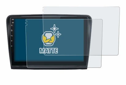 Immagine del dispositivo Junsun V1 Plus 10" Skoda Octavia 2 2008 - 2013 con un'ampia varietà di protezioni per lo schermo.