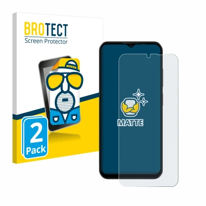 Parte frontale di una confezione del prodotto con il logo del marchio BROTECT. Accanto è raffigurato il dispositivo Ulefone No