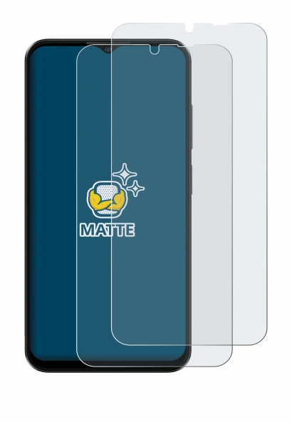 Immagine del dispositivo Ulefone Note 16 Pro con un'ampia varietà di protezioni per lo schermo.