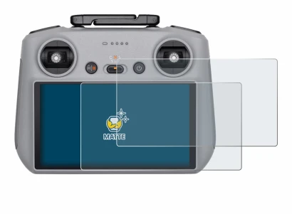 Immagine del dispositivo DJI RC 2 con un'ampia varietà di protezioni per lo schermo.