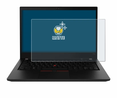 Immagine del dispositivo Lenovo ThinkPad P14s Gen 2 con un'ampia varietà di protezioni per lo schermo.