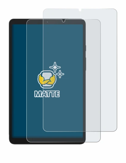 Immagine del dispositivo Samsung Galaxy Tab A9 WiFi con un'ampia varietà di protezioni per lo schermo.