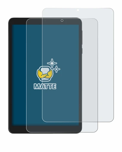 Immagine del dispositivo Doogee T20 Mini con un'ampia varietà di protezioni per lo schermo.
