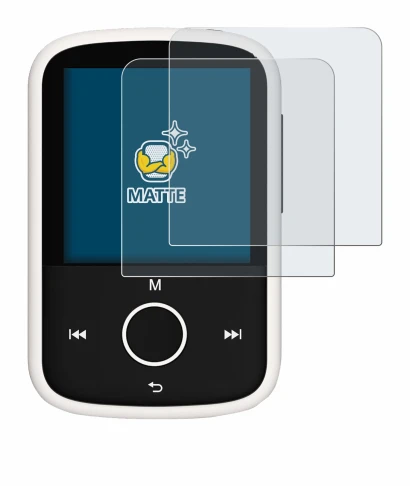 Immagine del dispositivo Majority MP3 16GB con un'ampia varietà di protezioni per lo schermo.