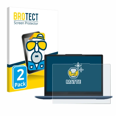 Parte frontale di una confezione del prodotto con il logo del marchio BROTECT. Accanto è raffigurato il dispositivo Lenovo Ide