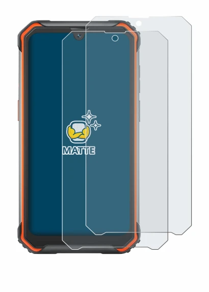 Immagine del dispositivo Blackview BV7200 con un'ampia varietà di protezioni per lo schermo.