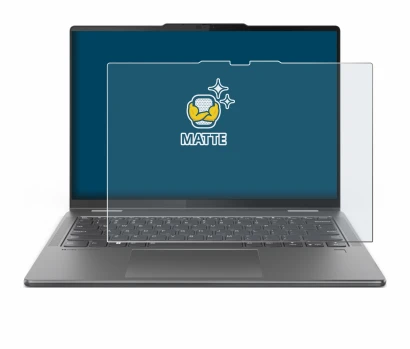 Immagine del dispositivo Lenovo Yoga 7 2-in-1 Gen 9 14" con un'ampia varietà di protezioni per lo schermo.