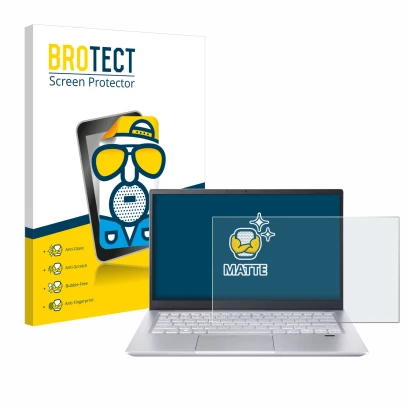 Parte frontale di una confezione del prodotto con il logo del marchio BROTECT. Accanto è raffigurato il dispositivo Acer Swift