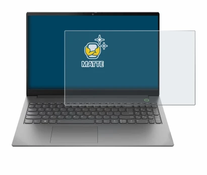 Immagine del dispositivo Lenovo ThinkBook 15 Gen 4 con un'ampia varietà di protezioni per lo schermo.