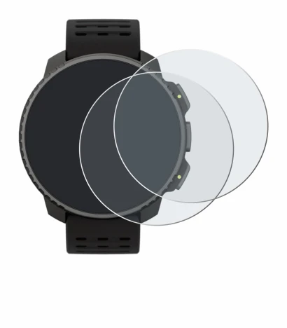 Immagine del dispositivo Suunto Vertical Solar con un'ampia varietà di protezioni per lo schermo.