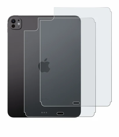 Immagine del dispositivo Apple iPad Pro 11" WiFi 2024 (Posteriore) con un'ampia varietà di protezioni per lo schermo.